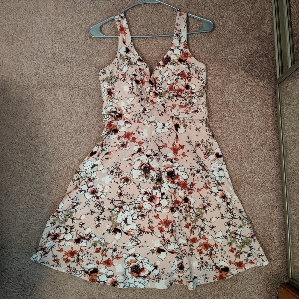 Floral print dress